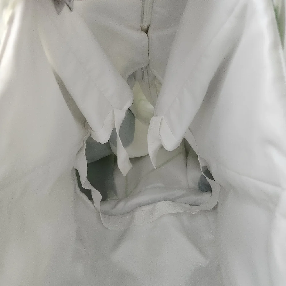 Kay Unger Green and White Strapless Dress - Picture 14 of 15